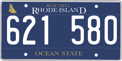 RI license plate 621580
