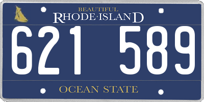 RI license plate 621589