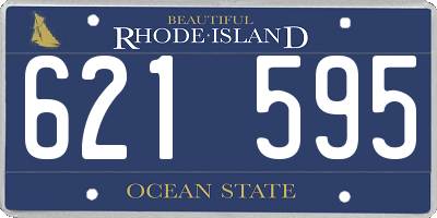 RI license plate 621595