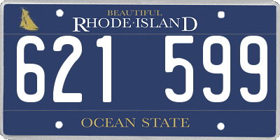RI license plate 621599