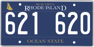 RI license plate 621620