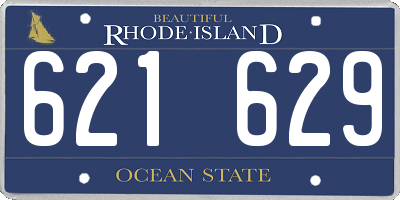 RI license plate 621629