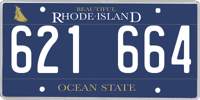 RI license plate 621664