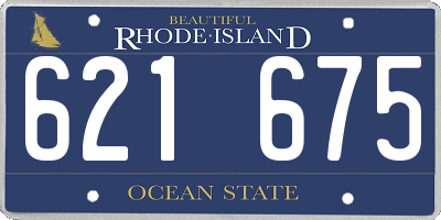 RI license plate 621675