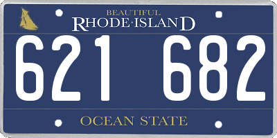 RI license plate 621682