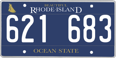 RI license plate 621683