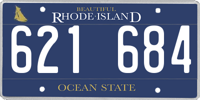 RI license plate 621684