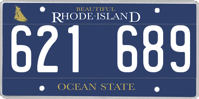 RI license plate 621689