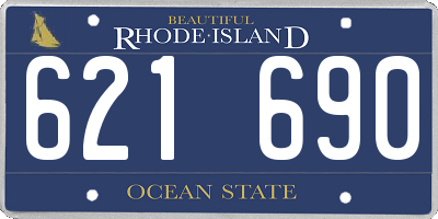 RI license plate 621690