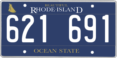 RI license plate 621691