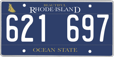 RI license plate 621697