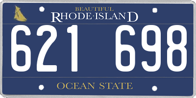 RI license plate 621698