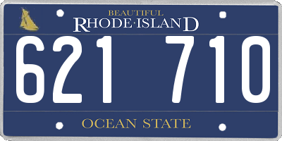 RI license plate 621710