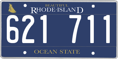 RI license plate 621711