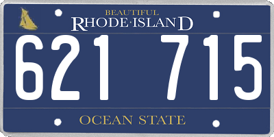 RI license plate 621715