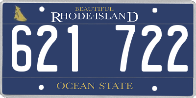 RI license plate 621722