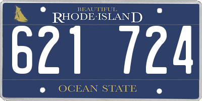 RI license plate 621724