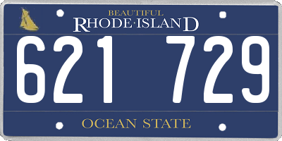 RI license plate 621729