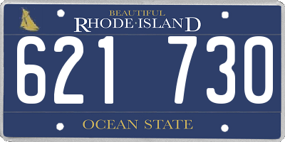 RI license plate 621730