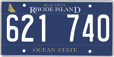 RI license plate 621740