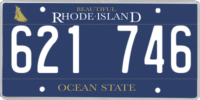 RI license plate 621746