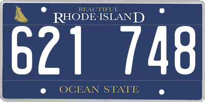 RI license plate 621748