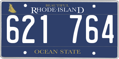 RI license plate 621764