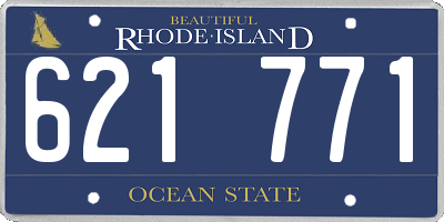 RI license plate 621771