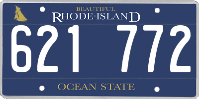RI license plate 621772