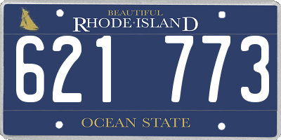 RI license plate 621773