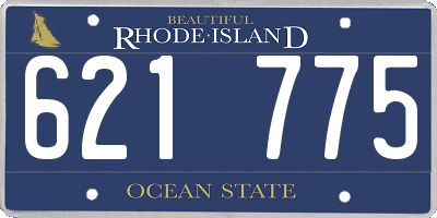 RI license plate 621775