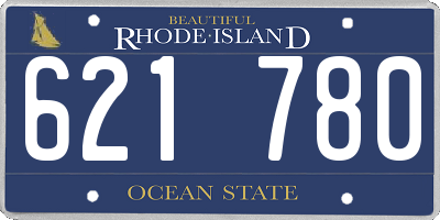 RI license plate 621780