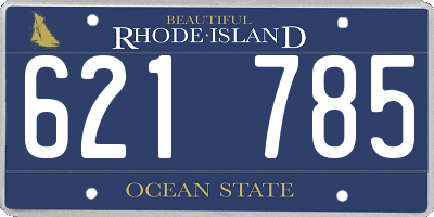 RI license plate 621785