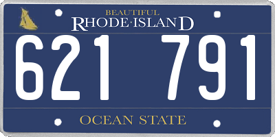 RI license plate 621791