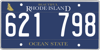 RI license plate 621798