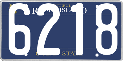RI license plate 6218