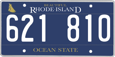 RI license plate 621810