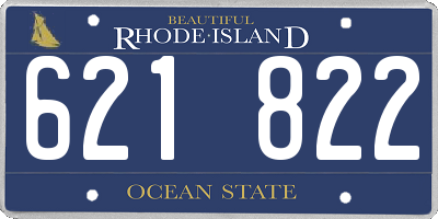 RI license plate 621822