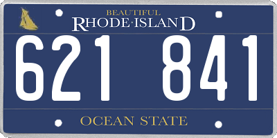 RI license plate 621841