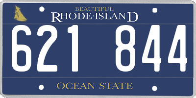 RI license plate 621844