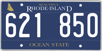 RI license plate 621850