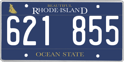 RI license plate 621855