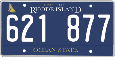 RI license plate 621877