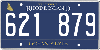 RI license plate 621879