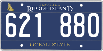 RI license plate 621880