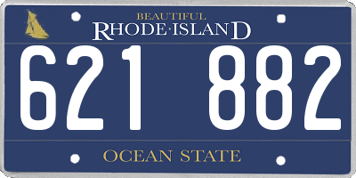 RI license plate 621882