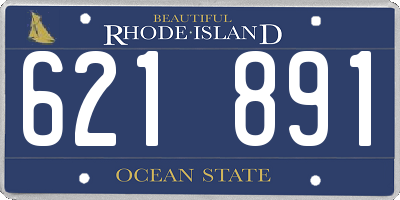 RI license plate 621891
