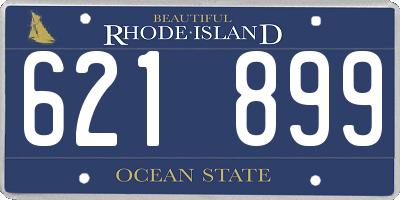 RI license plate 621899