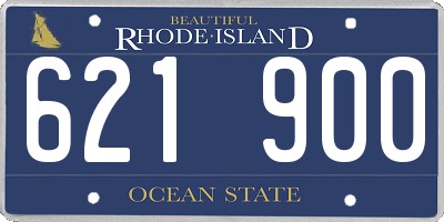 RI license plate 621900