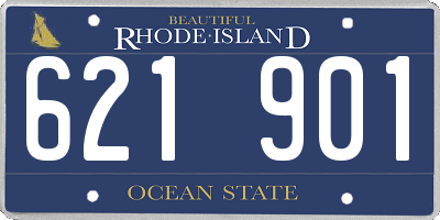 RI license plate 621901